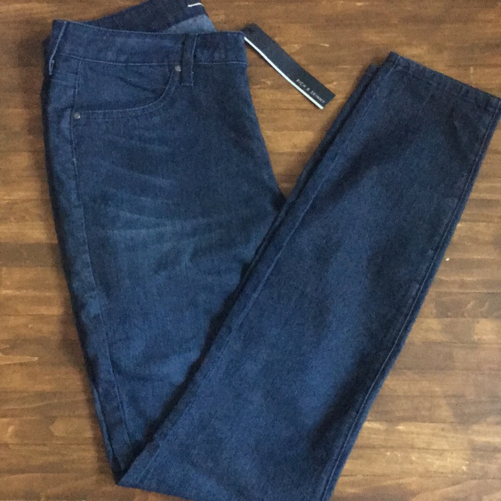 Rich &Skinny Marilyn Stretch Denim Jeans Nightfall - Picture 2 of 7